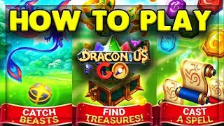 HOW TO PLAY DRACONIUS GO  NEW AR MOBILE GAME 🐲 [upl. by Singer]