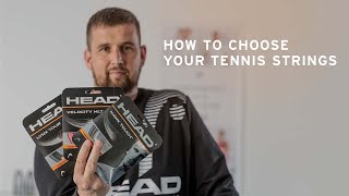 How to choose Your Tennis Strings  HEAD [upl. by Iras]