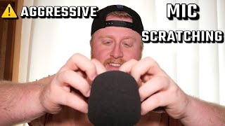 ASMR  FAST and AGGRESSIVE Mic Scratching No Talking [upl. by Eicyac410]