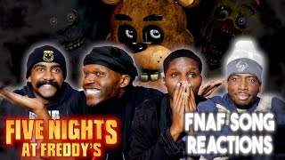 FNAF NOOBS REACTS TO FIVE NIGHTS AT FREDDYS Songs 13 BY The Living Tombstone [upl. by Zins]