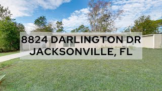 8824 Darlington Dr  Home For Sale  Jacksonville FL  897 SF  3 Beds  1 Bath [upl. by Perkins772]