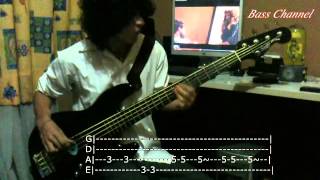 Let her go  Passenger BASS COVER  TABS [upl. by Roslyn142]