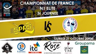 J3 N1 ELITE RINK HOCKEY 2023 2024 SPRS PLOUFRAGAN 3  1 US COUTRAS [upl. by Eeslehc]