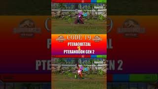 PTERAQUETZAL VS PTERANODON GEN 2  JURASSIC WORLD THE GAME [upl. by Tollmann]