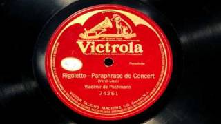 Pachmann plays Rigoletto Paraphrase Acoustic [upl. by Bondie]