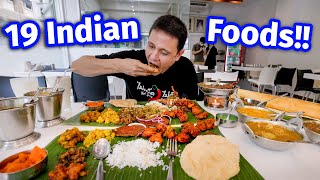 100 South Indian Food  GIANT 19 ITEMS THALI  Chettinad Tamil Nadu Crab Curry [upl. by Brote]