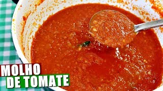 MOLHO DE TOMATE CASEIRO FÁCIL E RÁPIDO  Menino Prendado [upl. by Vine]