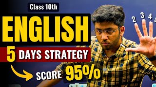 Complete English In 5 Days 🔥  Class 10th English Strategy to Score 95  Shobhit Nirwan [upl. by Fabrianne]