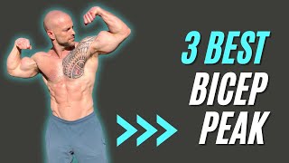 TOP 3 Bicep Exercises For The Peak  Dumbbells [upl. by Hsital377]