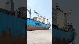 New container Ship at Mongla Port Jetty।। ship monglaport container cartoons boat trending [upl. by Fransisco643]