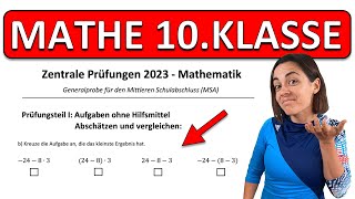 🚀🚀🚀 NEUE 2023 ABSCHLUSSPRÜFUNG Realschule Mathe  ZP 10 Generalprobe  Kopfrechnen und Schätzen [upl. by Malarkey]