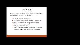 Primer of Porters 5 Forces and Competition [upl. by Pyle]