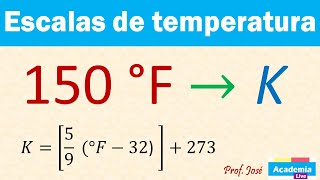 Convertir de Fahrenheit a Kelvin [upl. by Elijah248]