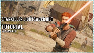 How to make Starkillers lightsaber from force unleashed in Jedi survivor [upl. by Aicirtap]