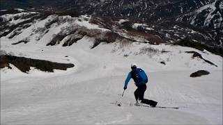 Telemark Ski Touring 20170518 月山 東斜面 [upl. by Marjie694]