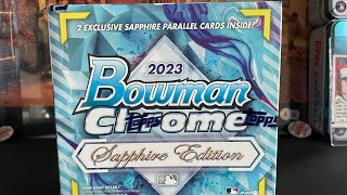 2023 Bowman Chrome Sapphire from Topps Montgomery Club [upl. by Adnahs693]