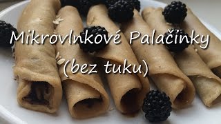 Mikrovlnková vegan palačinka bez tuku  RECEPT  HCLF Vegan [upl. by Maressa509]