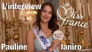 Interview Miss France  candidate Pauline ianiro [upl. by Noswad750]