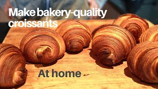 Make bakeryquality croissants at home using plain flour [upl. by Hasen]