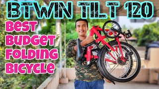 BTWIN Tilt 120  Best Budget Folding Cycle India  Cycle Review  Decathlon Cycles  Commuter Cycle [upl. by Kcired]