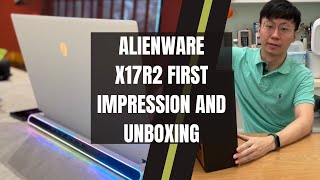 Alienware x17 r2 core i7 RTX 3070ti unboxing amp first impression [upl. by Victoria]