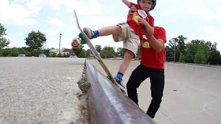 Father Son Skateboard Training [upl. by Redle]