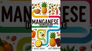 Manganese Benefits and Food Sources manganese health mineraldeficiency [upl. by Pulchi]