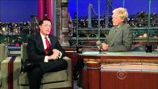 Stephen Colbert on Letterman 10710 [upl. by Hobbie]