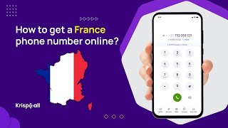 How to get France Phone Number for SMS Calls amp WhatsApp Verification [upl. by Ahseile]