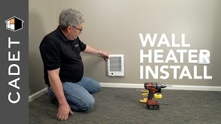 How to install a wall mounted panel heater [upl. by Barrus]