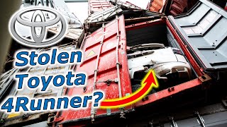 Stolen Cars Discovered On MV Dali Ship  Baltimore Bridge Collapse Toyota 4Runner [upl. by Kennith]