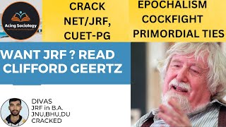 How to read CLIFFORD GEERTZ for JRF Sociology Thinkers  NetJrfCUET [upl. by Seaton916]