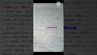 Kohlbergs Theory of Moral Development  highschoolteacher ctet [upl. by Aliahkim]