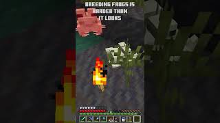 Breeding Frogs Is Harder Than It Looks minecraft frog fail [upl. by Dermot]