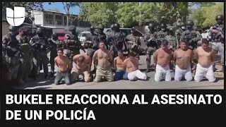 Nueva ofensiva contra las pandillas en El Salvador Bukele reacciona al asesinato de un policía [upl. by Joli495]