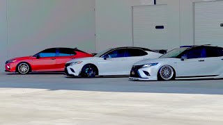 Featuring p4nd4m0n1um Toyota Camry with TE37 behind the scenes shoot  premeet Camrys United [upl. by Sonitnatsnok364]