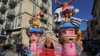 Sortie du Hangar des Chars du Carnaval de Nice 2024  Corso Carnavalesque  4K [upl. by Nerty]