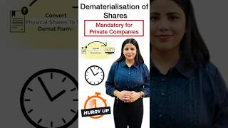 Dematerialisation of Shares  Mandatory Dematerialisation trending mca shorts viralvideo [upl. by Aneela]