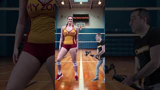 Super Tall Woman Dances You Wont Believe Her Volleyball Moves tallmodel tallwoman [upl. by Bopp]