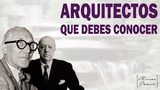 🏆Top 10 ARQUITECTOS Famosos  INVENTARON la ARQUITECTURA [upl. by Arednaxela]