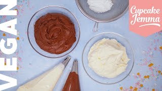 The Best VEGAN Buttercream Recipe amp Tutorial  Cupcake Jemma [upl. by Amaleta54]