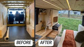 Low Budget 2800€ Midi L1H1 Camper Van Build Timelapse from Start to Finish Simple Conversion Budgi [upl. by Winters467]