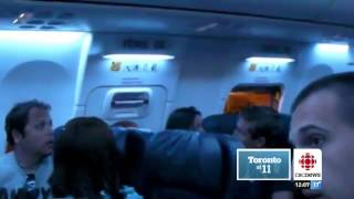 Sunwing Passenger Jumps off Plane [upl. by Yahc]