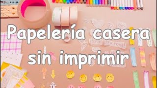 ✨Papelería casera✨ sin imprimir diy craft washitape painting [upl. by Dviad944]