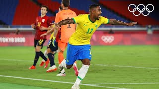 ⚽ Backtoback titles for Brazil after a 21 win over Spain  Tokyo2020 Highlights [upl. by Steffy]