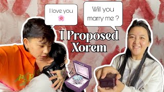 I FINALLY PROPOSED XOREM 🫣  SAMU CRIED SAMU GIRGAYI  Xorem amp Gracy [upl. by Oinotnaesoj]