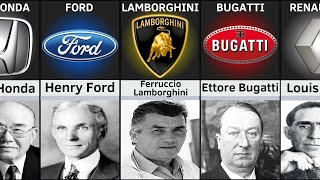 Founder of Car Companies From Different Countries [upl. by Baiss]