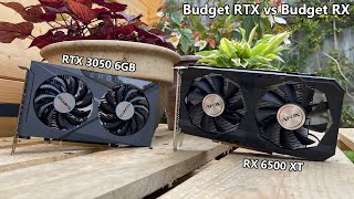 RTX 3050 6GB Vs RX 6500 XT  Which Budget GPU is Better [upl. by Sybille]