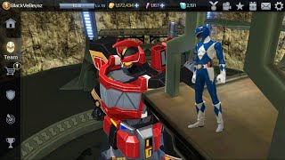 Mighty Morphin Blue Ranger Billy Cranston and Dino Megazord Power Rangers Legacy Wars [upl. by Ardme87]