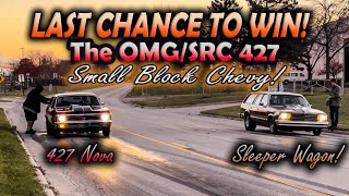 OMGSRC 427 Small Block Nova VS SLEEPER G BODY WAGON ON THE STREET [upl. by Froma32]